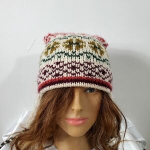 Vintage colorful Inuit handmade hat